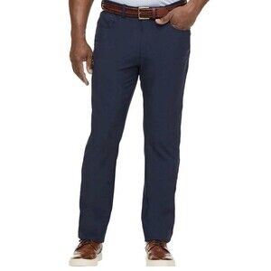 NEW Greg Norman Mens Ultimate Luxury Stretch 5 Pocket Navy Blue Pants Size 38x30